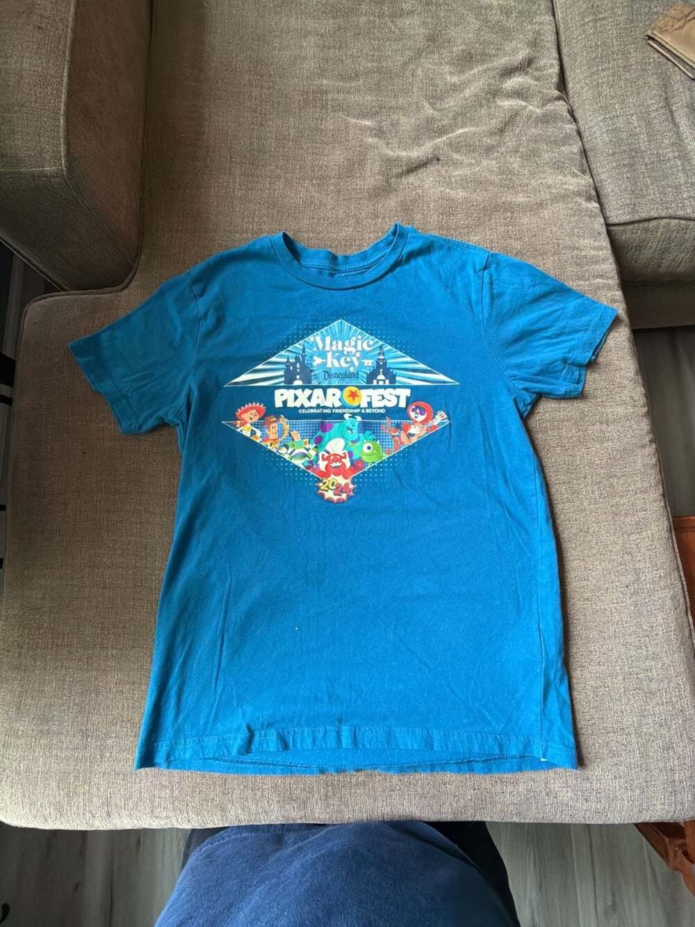 Disney Magic Key Disneyland 2024 Pixar Fest Graphic T-Shirt